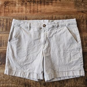 Chubbies Cream Men's Flat Front Shorts
